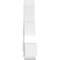 Ekena Millwork Ericson Architectural Grade PVC Gable Bracket, 60"W x 30"H x 6"D x 6"F, 12/12 Pitch GBP060X30X0606ERI00 - alternate 4